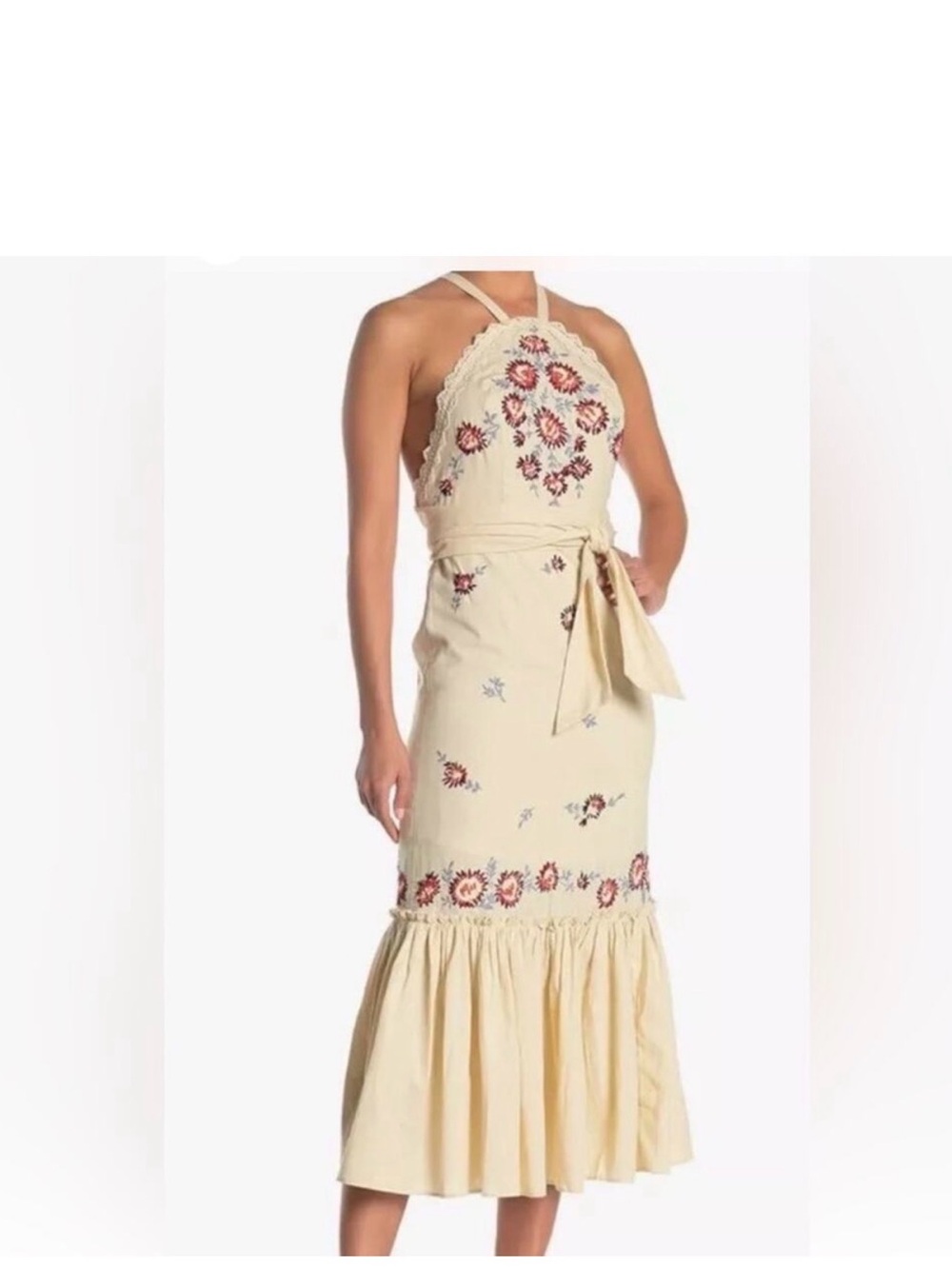Free People Chrysanthemum Kiss dress 10 🌺 embroidered - Picture 2 of 5
